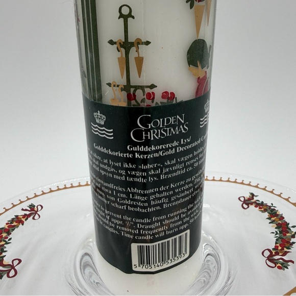 Vintage 1999 Royal Copenhagen Holmegaard Christmas Advent Candle Glass Holder - Picture 5 of 15
